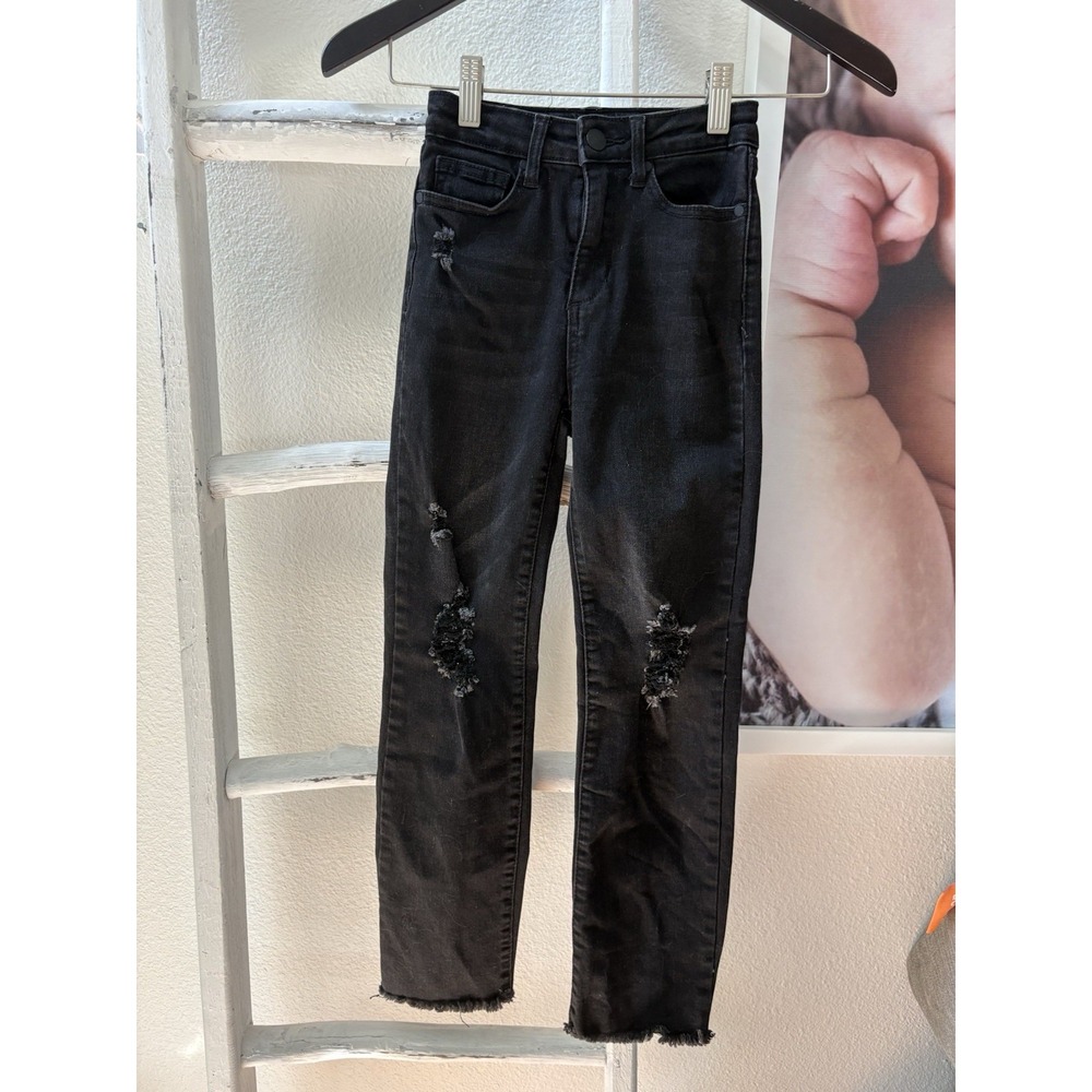 Joes Jeans Black Distressed Jeans Girls Size 10‎